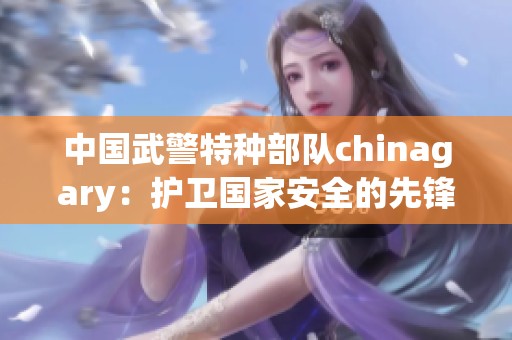 中国武警特种部队chinagary：护卫国家安全的先锋力量