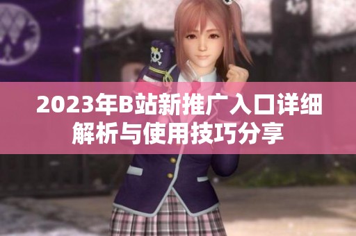 2023年B站新推广入口详细解析与使用技巧分享
