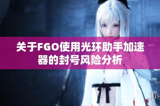 关于FGO使用光环助手加速器的封号风险分析
