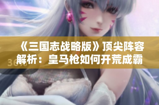 《三国志战略版》顶尖阵容解析：皇马枪如何开荒成霸主