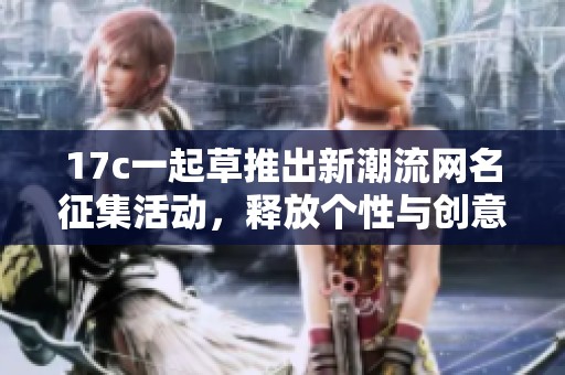 17c一起草推出新潮流网名征集活动，释放个性与创意