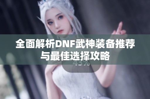 全面解析DNF武神装备推荐与最佳选择攻略