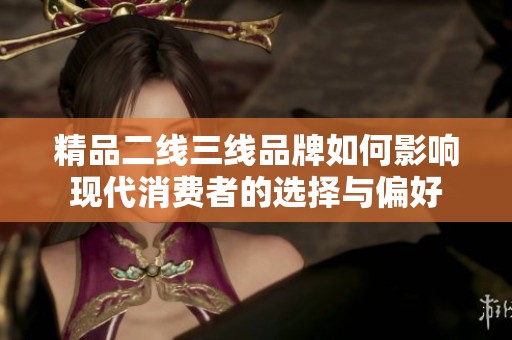 精品二线三线品牌如何影响现代消费者的选择与偏好