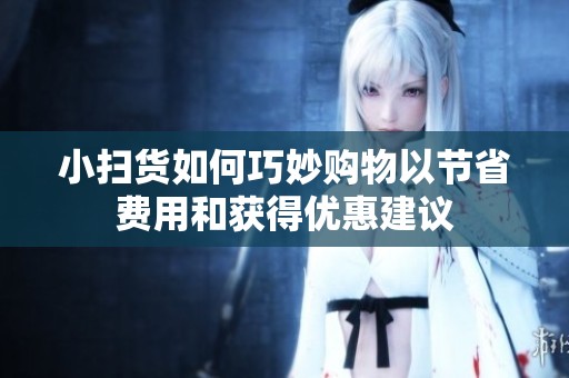 小扫货如何巧妙购物以节省费用和获得优惠建议