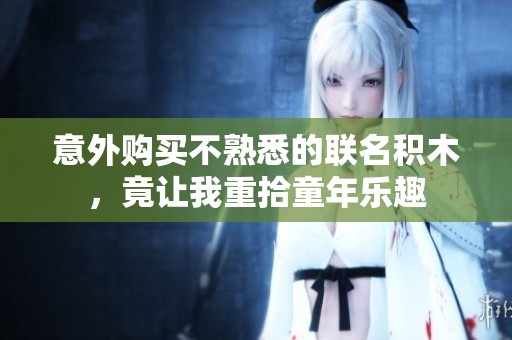 意外购买不熟悉的联名积木，竟让我重拾童年乐趣