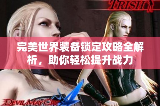 完美世界装备锁定攻略全解析，助你轻松提升战力