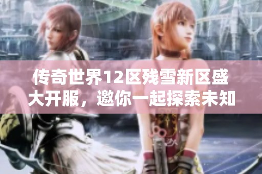 传奇世界12区残雪新区盛大开服，邀你一起探索未知战场！