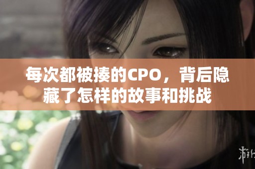 每次都被揍的CPO，背后隐藏了怎样的故事和挑战