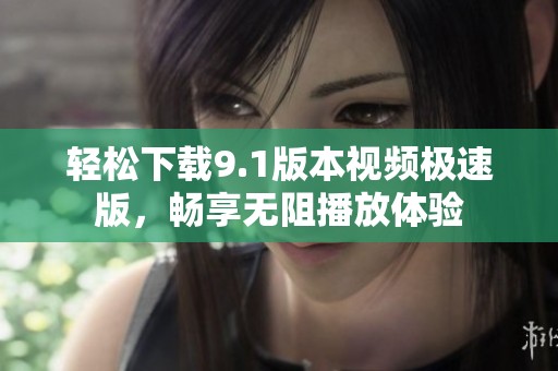 轻松下载9.1版本视频极速版，畅享无阻播放体验