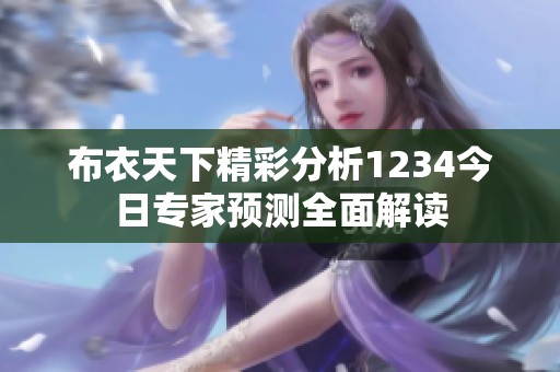 布衣天下精彩分析1234今日专家预测全面解读
