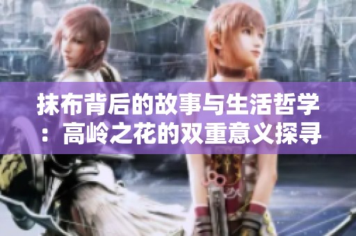抹布背后的故事与生活哲学：高岭之花的双重意义探寻