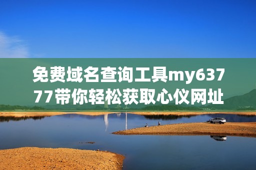 免费域名查询工具my63777带你轻松获取心仪网址