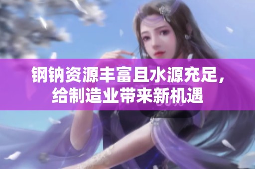 钢钠资源丰富且水源充足，给制造业带来新机遇