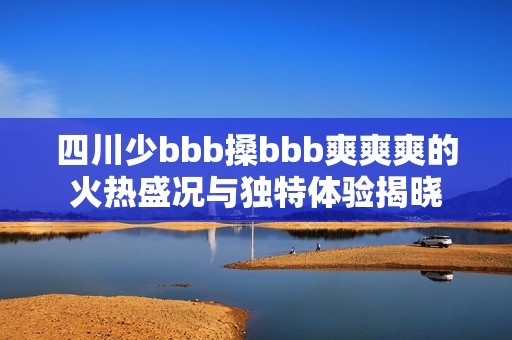 四川少bbb搡bbb爽爽爽的火热盛况与独特体验揭晓