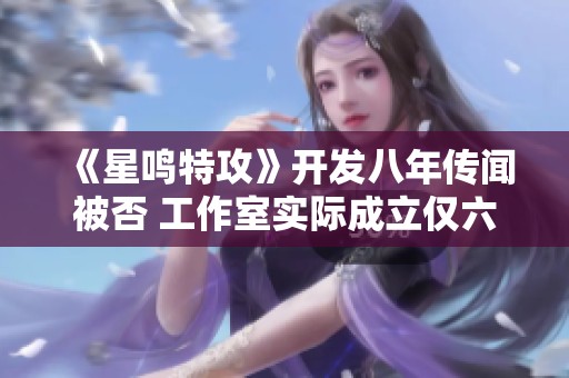 《星鸣特攻》开发八年传闻被否 工作室实际成立仅六年