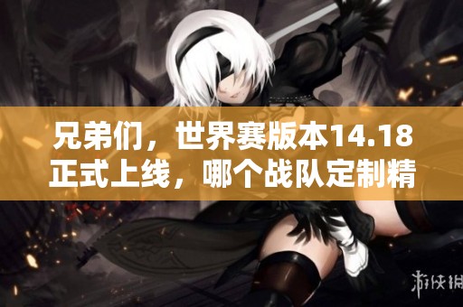兄弟们，世界赛版本14.18正式上线，哪个战队定制精彩策略？