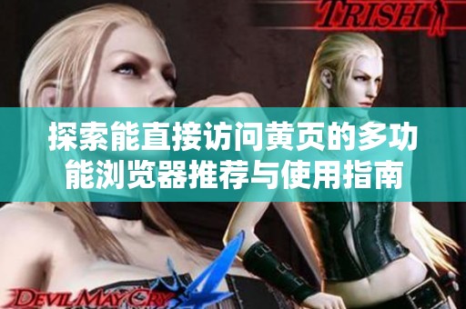 探索能直接访问黄页的多功能浏览器推荐与使用指南