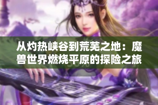 从灼热峡谷到荒芜之地：魔兽世界燃烧平原的探险之旅