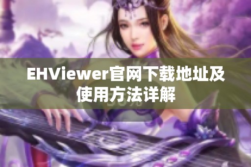 EHViewer官网下载地址及使用方法详解