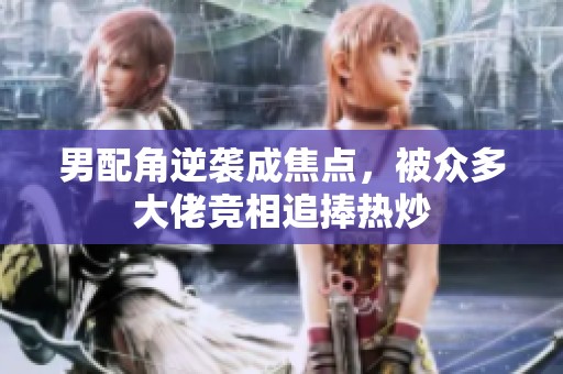 男配角逆袭成焦点，被众多大佬竞相追捧热炒