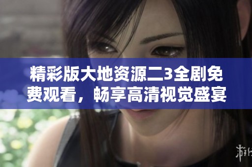 精彩版大地资源二3全剧免费观看，畅享高清视觉盛宴