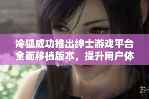 冷狐成功推出绅士游戏平台全面移植版本，提升用户体验