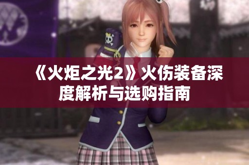 《火炬之光2》火伤装备深度解析与选购指南