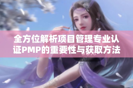 全方位解析项目管理专业认证PMP的重要性与获取方法