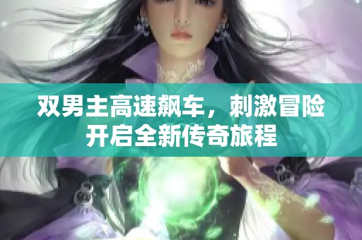 双男主高速飙车，刺激冒险开启全新传奇旅程