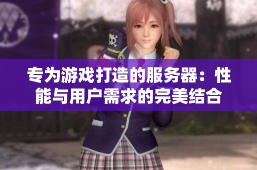 专为游戏打造的服务器：性能与用户需求的完美结合