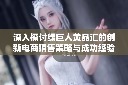 深入探讨绿巨人黄品汇的创新电商销售策略与成功经验