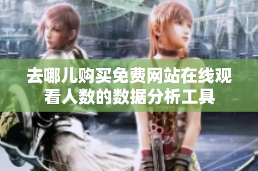 去哪儿购买免费网站在线观看人数的数据分析工具