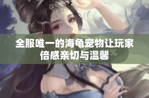 全服唯一的海龟宠物让玩家倍感亲切与温馨