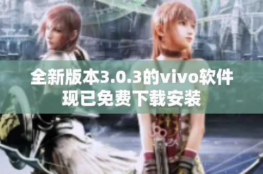 全新版本3.0.3的vivo软件现已免费下载安装