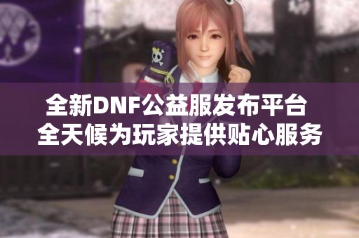 全新DNF公益服发布平台 全天候为玩家提供贴心服务