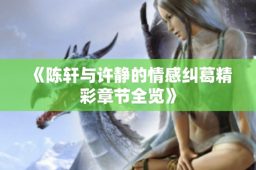 《陈轩与许静的情感纠葛精彩章节全览》