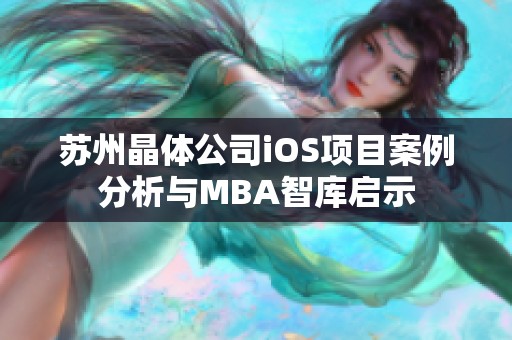 苏州晶体公司iOS项目案例分析与MBA智库启示