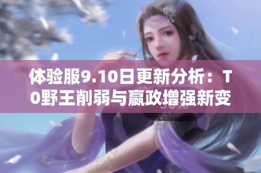 体验服9.10日更新分析：T0野王削弱与嬴政增强新变动