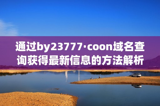 通过by23777·coon域名查询获得最新信息的方法解析