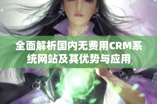 全面解析国内无费用CRM系统网站及其优势与应用