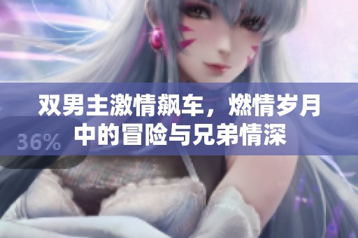 双男主激情飙车，燃情岁月中的冒险与兄弟情深