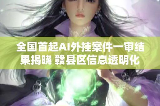 全国首起AI外挂案件一审结果揭晓 赣县区信息透明化发展新篇章