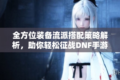 全方位装备流派搭配策略解析，助你轻松征战DNF手游世界