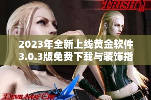 2023年全新上线黄金软件3.0.3版免费下载与装饰指南