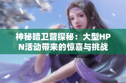 神秘暗卫营探秘：大型HPN活动带来的惊喜与挑战