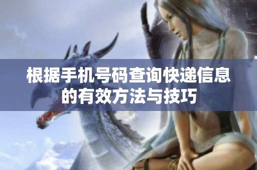 根据手机号码查询快递信息的有效方法与技巧