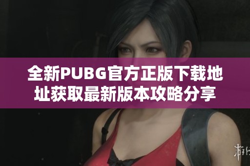 全新PUBG官方正版下载地址获取最新版本攻略分享