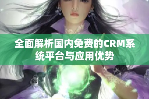 全面解析国内免费的CRM系统平台与应用优势