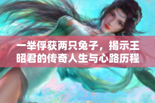 一举俘获两只兔子，揭示王昭君的传奇人生与心路历程
