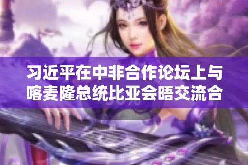 习近平在中非合作论坛上与喀麦隆总统比亚会晤交流合作事宜